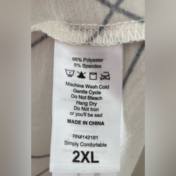 NWT LulaRoe Plus Size Long Sleeve Tunic Size 2X - Picture 5 of 12